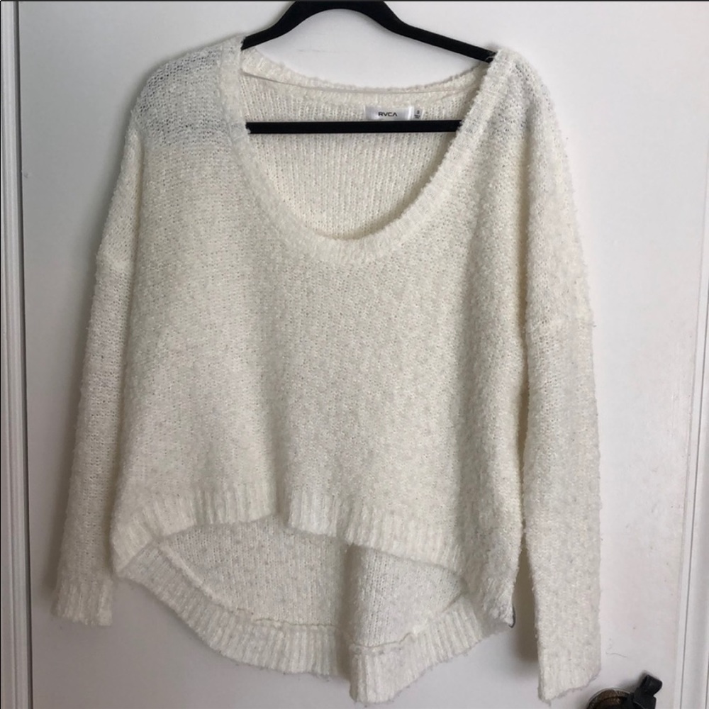 Rvca white sweater